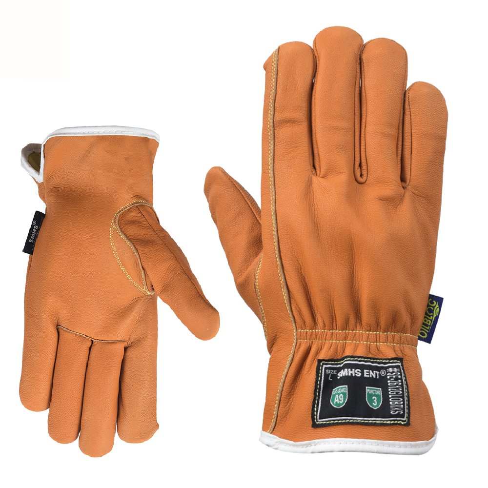 A9 Oil & Water-Resistant Goat Leather Driver Glove