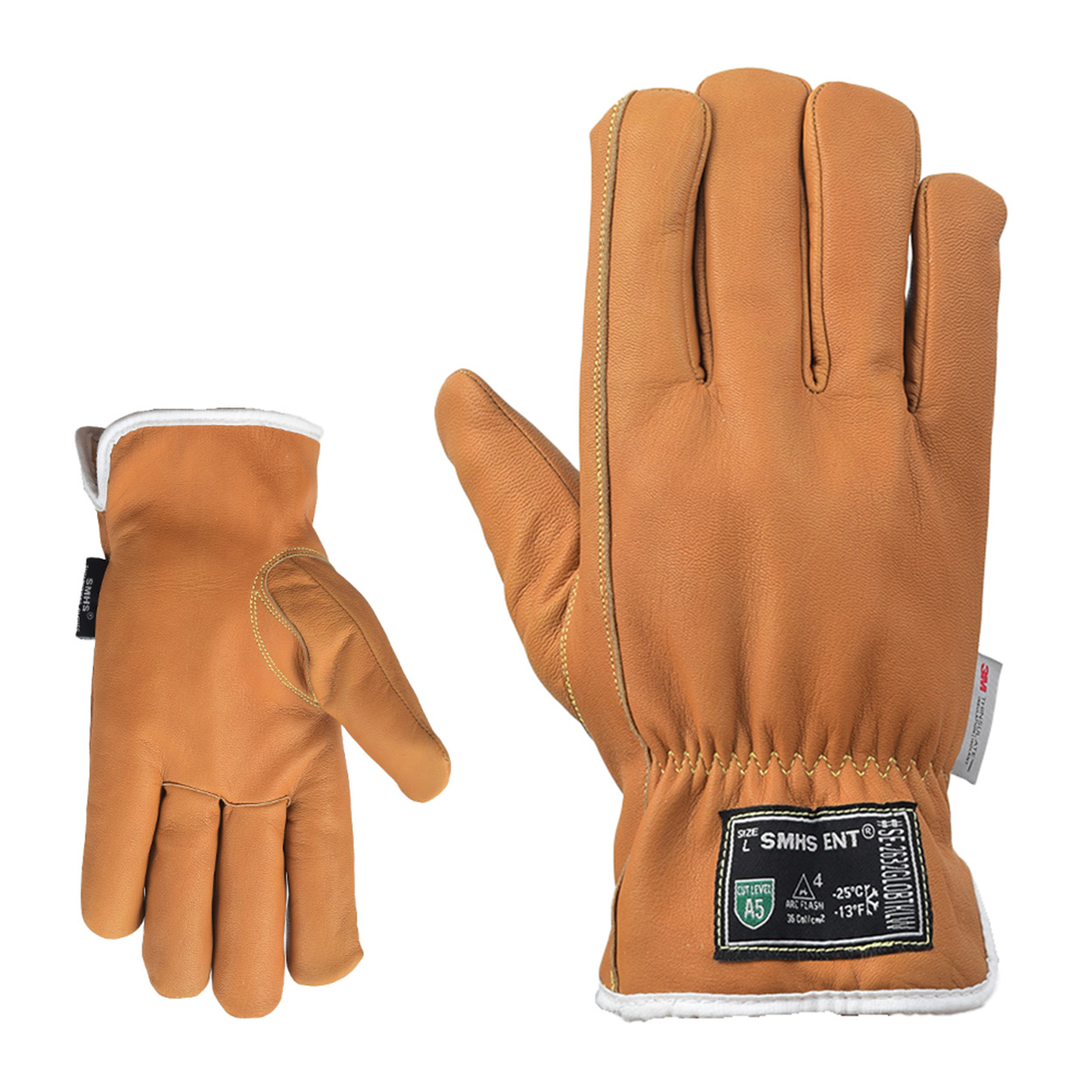 Oil Bloc and Water-resistant Goat Leather Cold-Rated Arc Flash Gloves