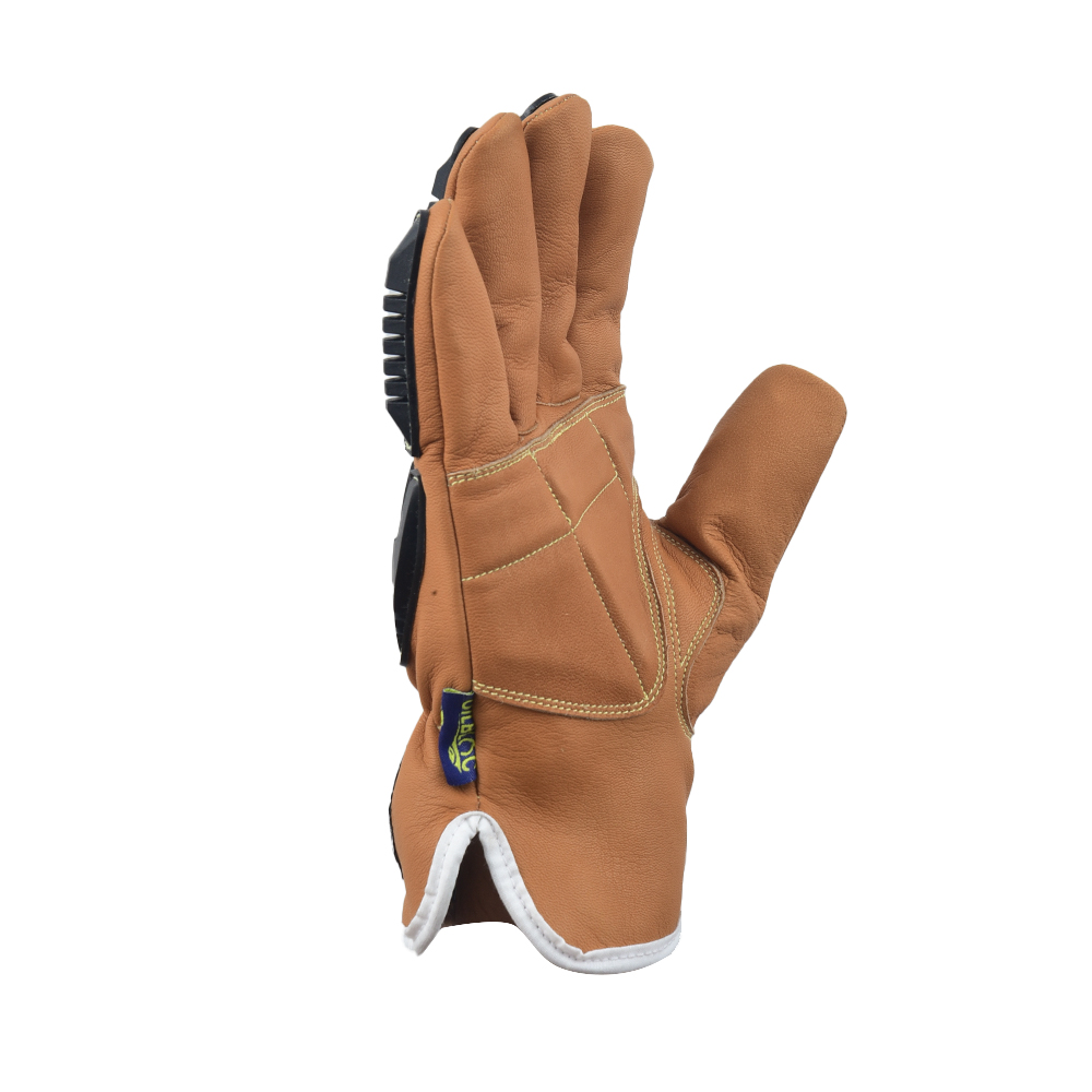OilBloc Multi-Hazard Goat Leather Impact & Arc Flash Gloves - Image 4