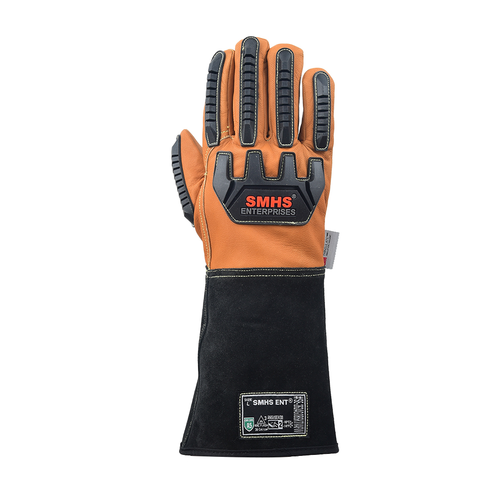 OilBloc & Water-Resistant Goat Leather Arc-Flash Impact Gloves - Image 5