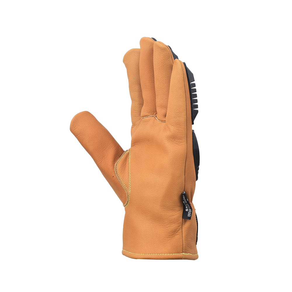 Maximum cut-resistant, OilBloc and water-resistant goat leather driver gloves with impact protection - Image 3