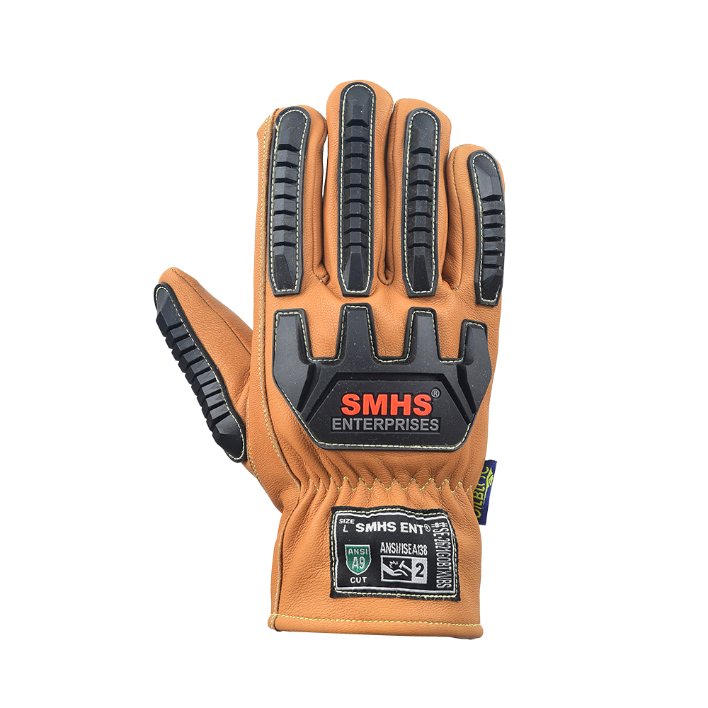 Maximum cut-resistant, OilBloc and water-resistant goat leather driver gloves with impact protection - Image 5