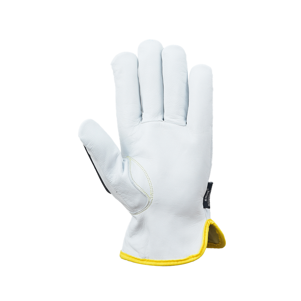 Economic Goat Grain Leather Impact Driver Gloves - Image 4