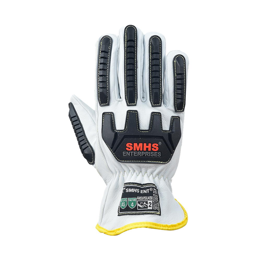Economic Goat Grain Leather Impact Driver Gloves - Image 5