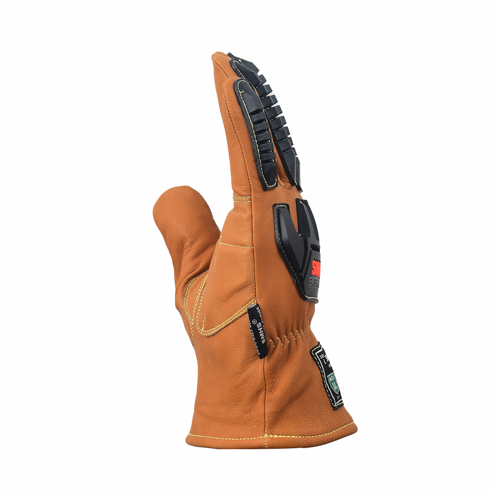 Super Quality Oil Bloc and water-resistant Goat Leather Cold-Rated Multi-Hazard Impact Protection Driver Gloves - Image 4