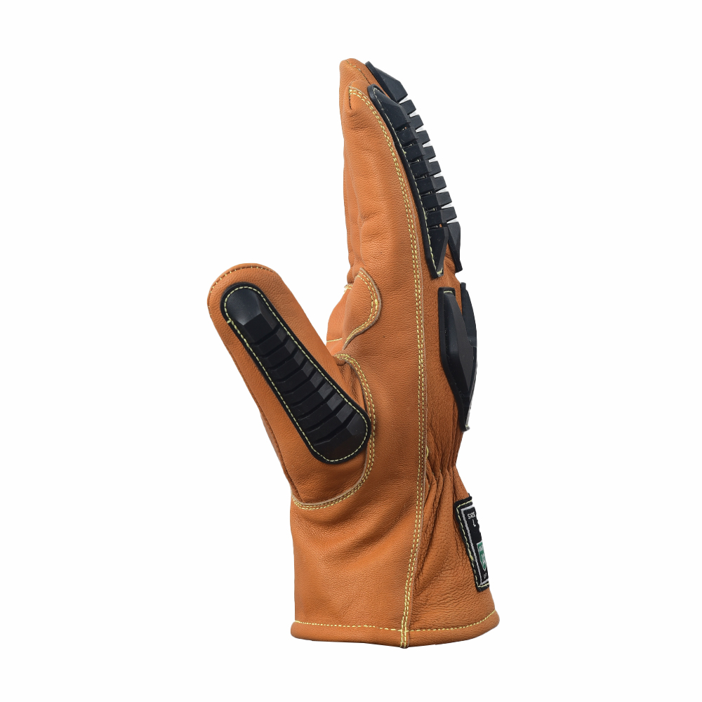 Super Quality Oil Bloc and water-resistant Goat Leather Cold-Rated Multi-Hazard Impact Protection Driver Gloves - Image 2