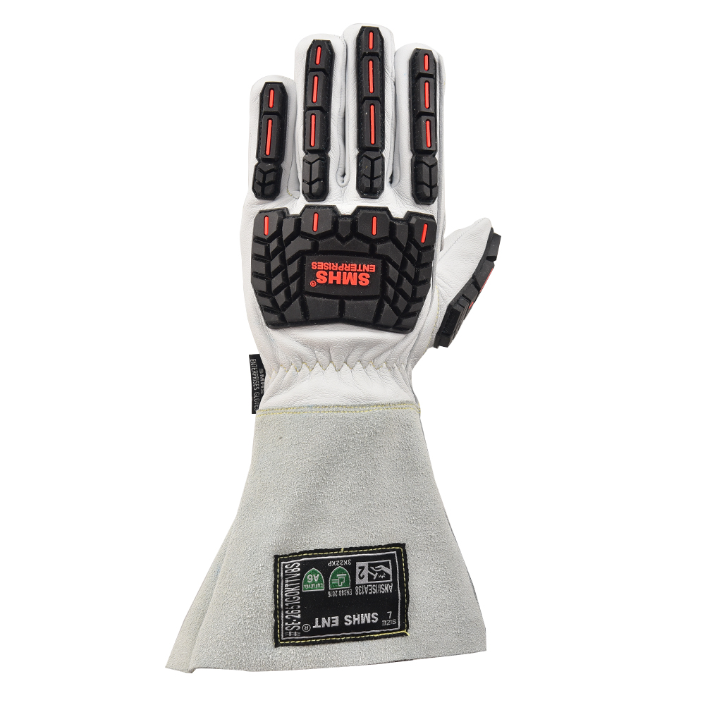 SMHS ENTERPRISES® TitanGuard™ Pro Goatskin Welding & Impact Gloves - Image 5