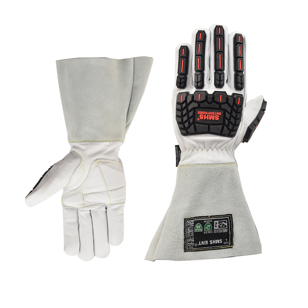 SMHS ENTERPRISES® TitanGuard™ Pro Goatskin Welding & Impact Gloves