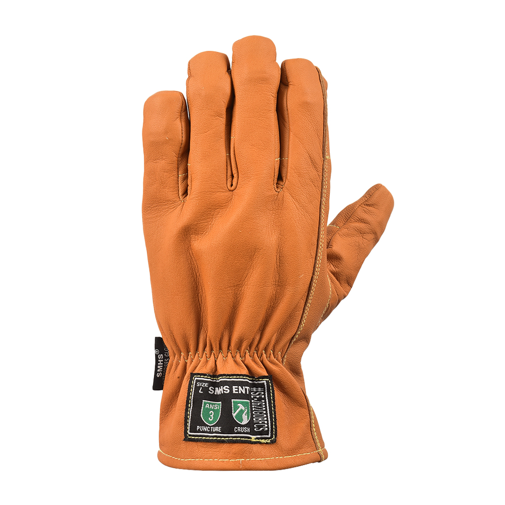 Crush-Proof Finger Protection Goat Leather Gloves – Oil & Water Resistant - Image 2