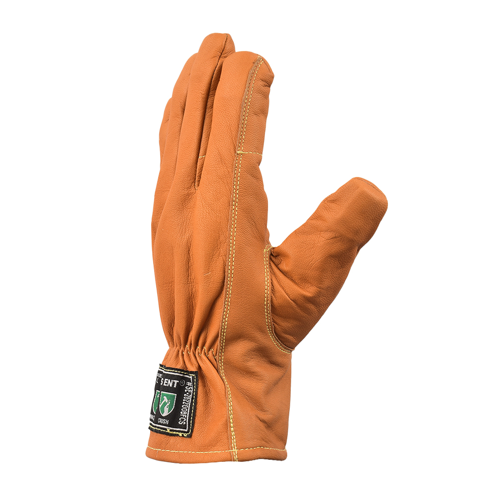 Crush-Proof Finger Protection Goat Leather Gloves – Oil & Water Resistant - Image 3