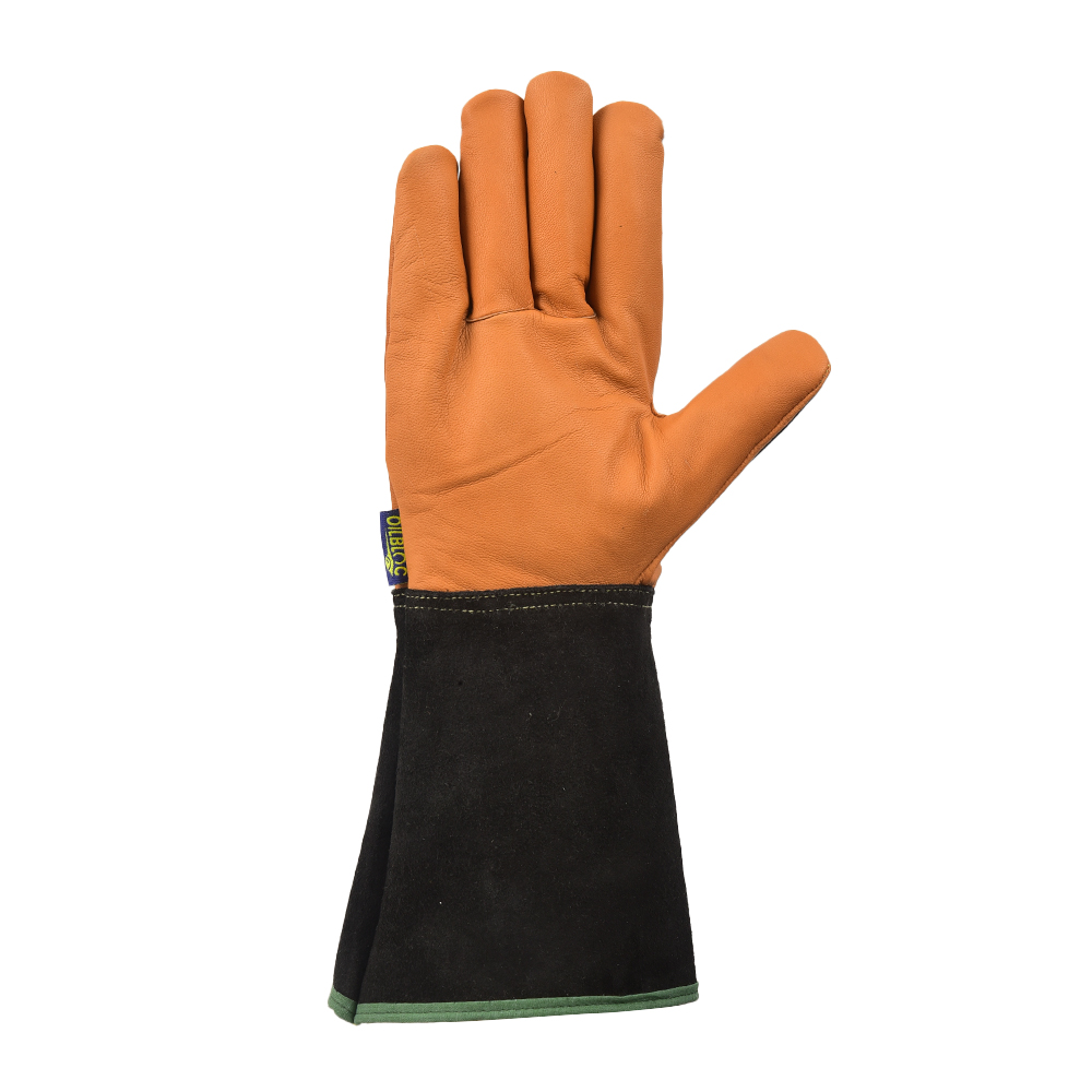Water & Oil Resistant Goat Leather Impact Gloves with Extended Cuff - Image 4