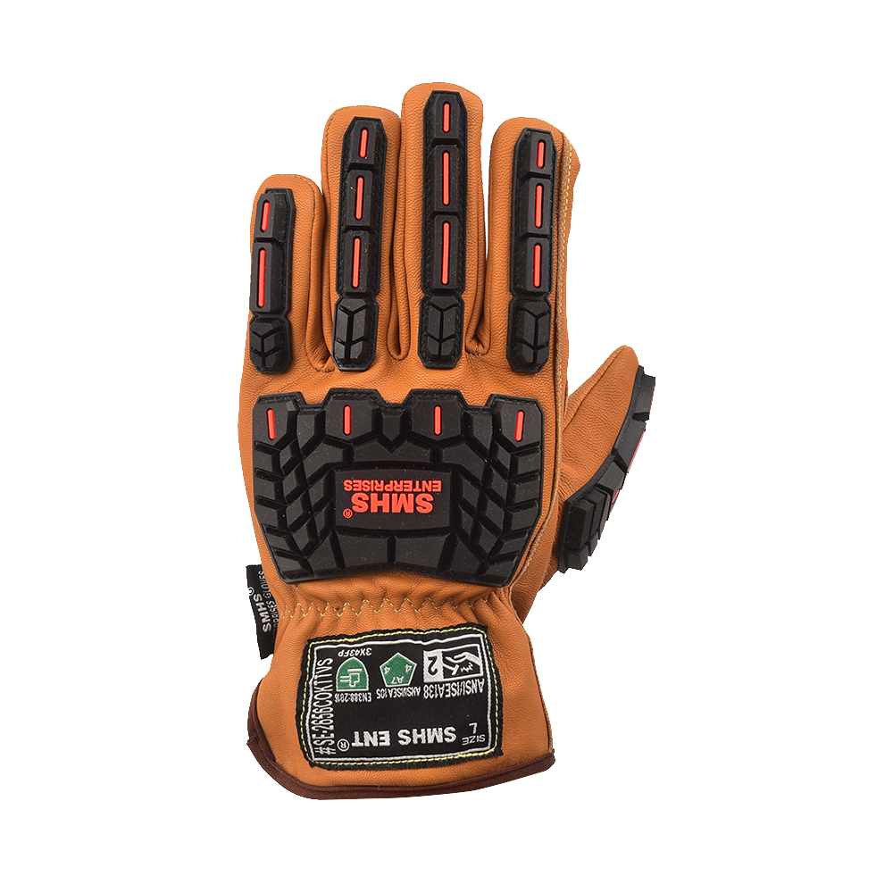 SMHS ENTERPRISES® TitanGuard™ Max Elite Cut Level 7 Goat skin Impact Gloves - Image 2