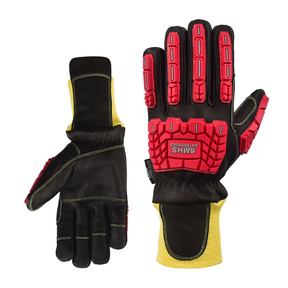 FlameGuard™ FR Waterproof Firefighter Impact Gloves (Kevlar® Lined)