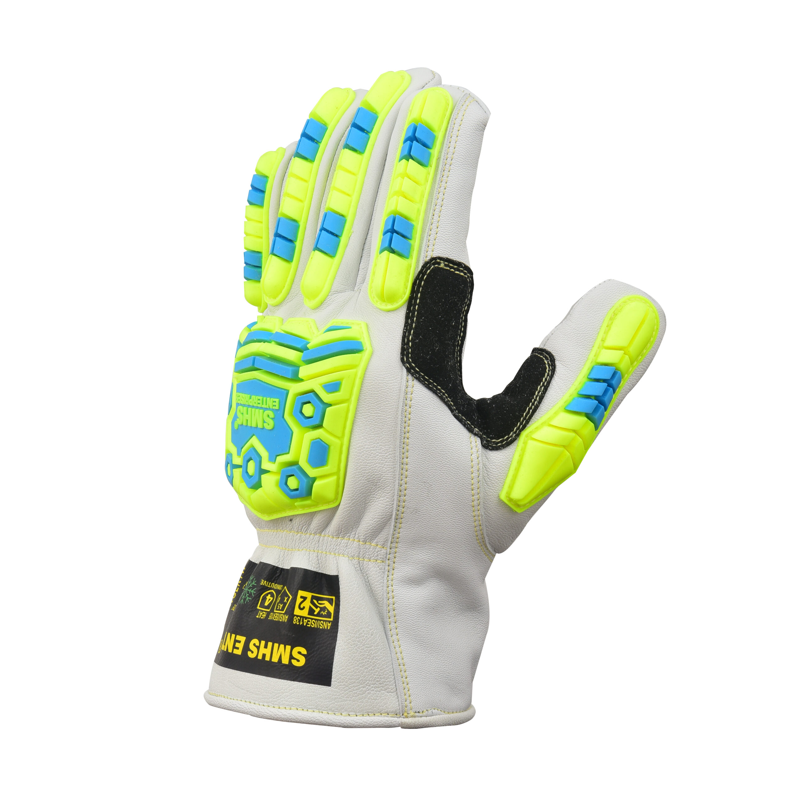 SMHS ENTERPRISES® TitanGuard™ ArcPro Winter Cut & Impact Insulated Goatskin Gloves - Image 2