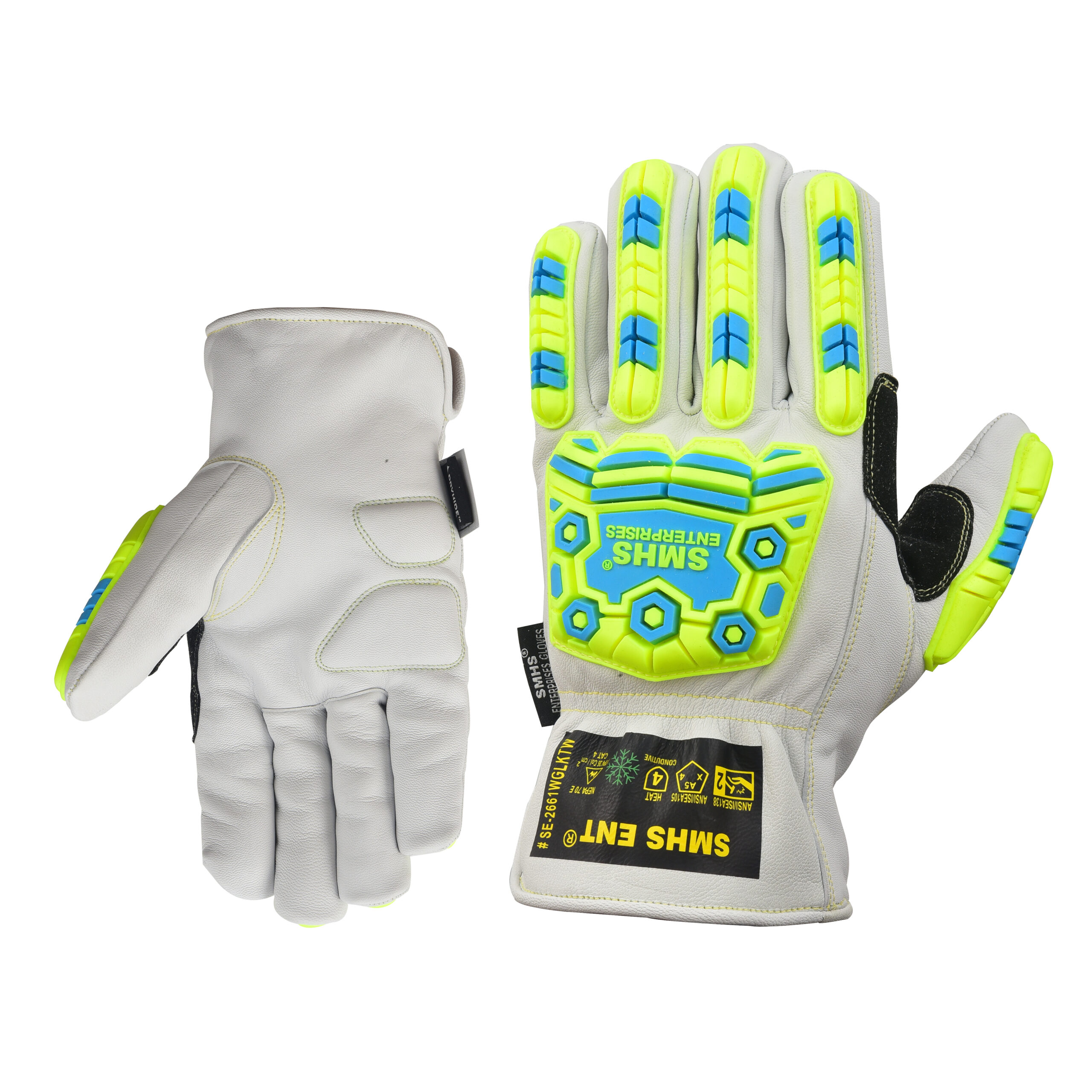 SMHS ENTERPRISES® TitanGuard™ ArcPro Winter Cut & Impact Insulated Goatskin Gloves