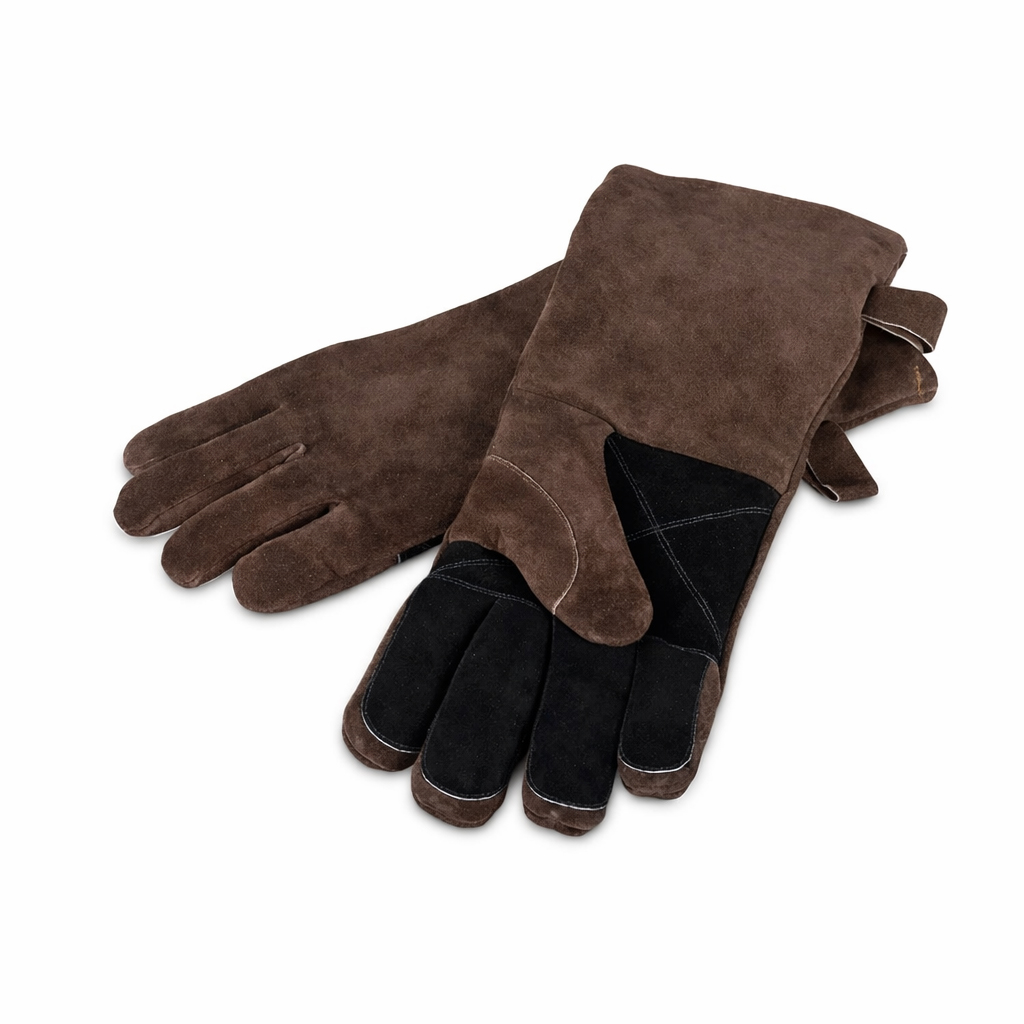 SMHS ENTERPRISES® FlameMaster™ Suede Leather BBQ Gloves - Image 2
