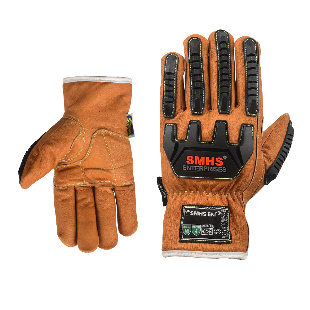 Oil Bloc and water-resistant Winter Driver Gloves with Gel-Padded Palms With Impact Protection