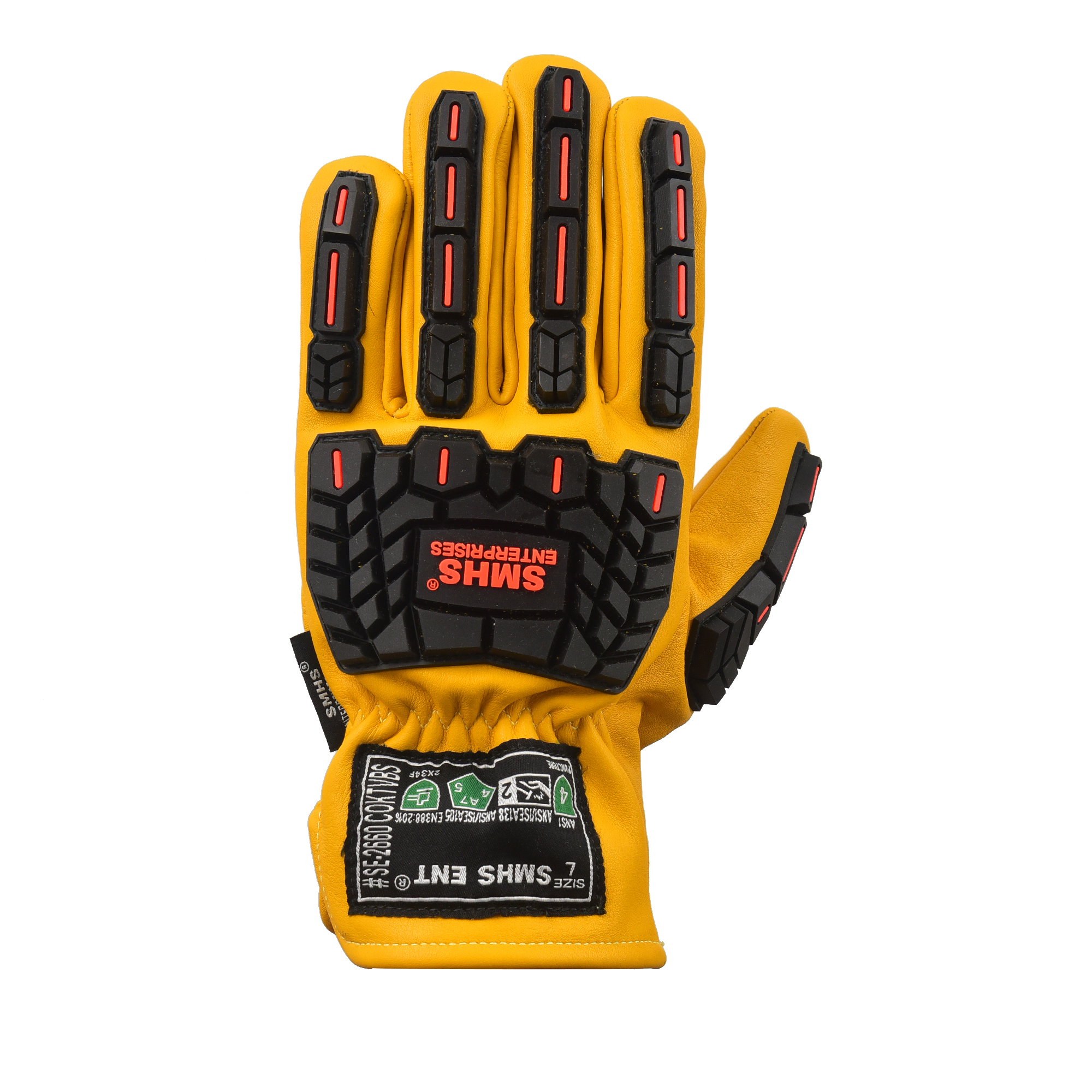 SMHS ENTERPRISES® TitanGuard™ Pro Cowhide Work Cut-Resistant Level 6 Safety Gloves - Image 4