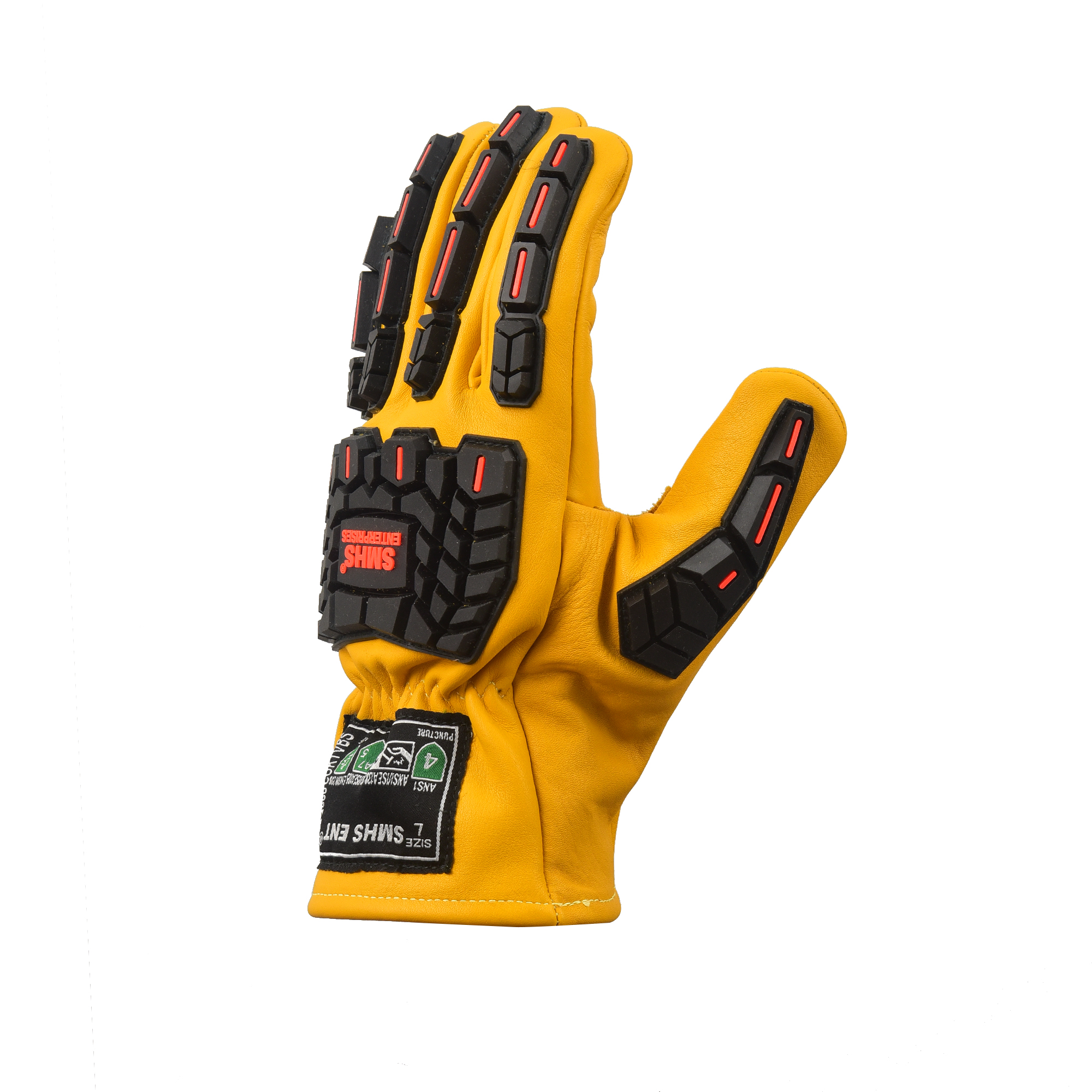 SMHS ENTERPRISES® TitanGuard™ Pro Cowhide Work Cut-Resistant Level 6 Safety Gloves - Image 5