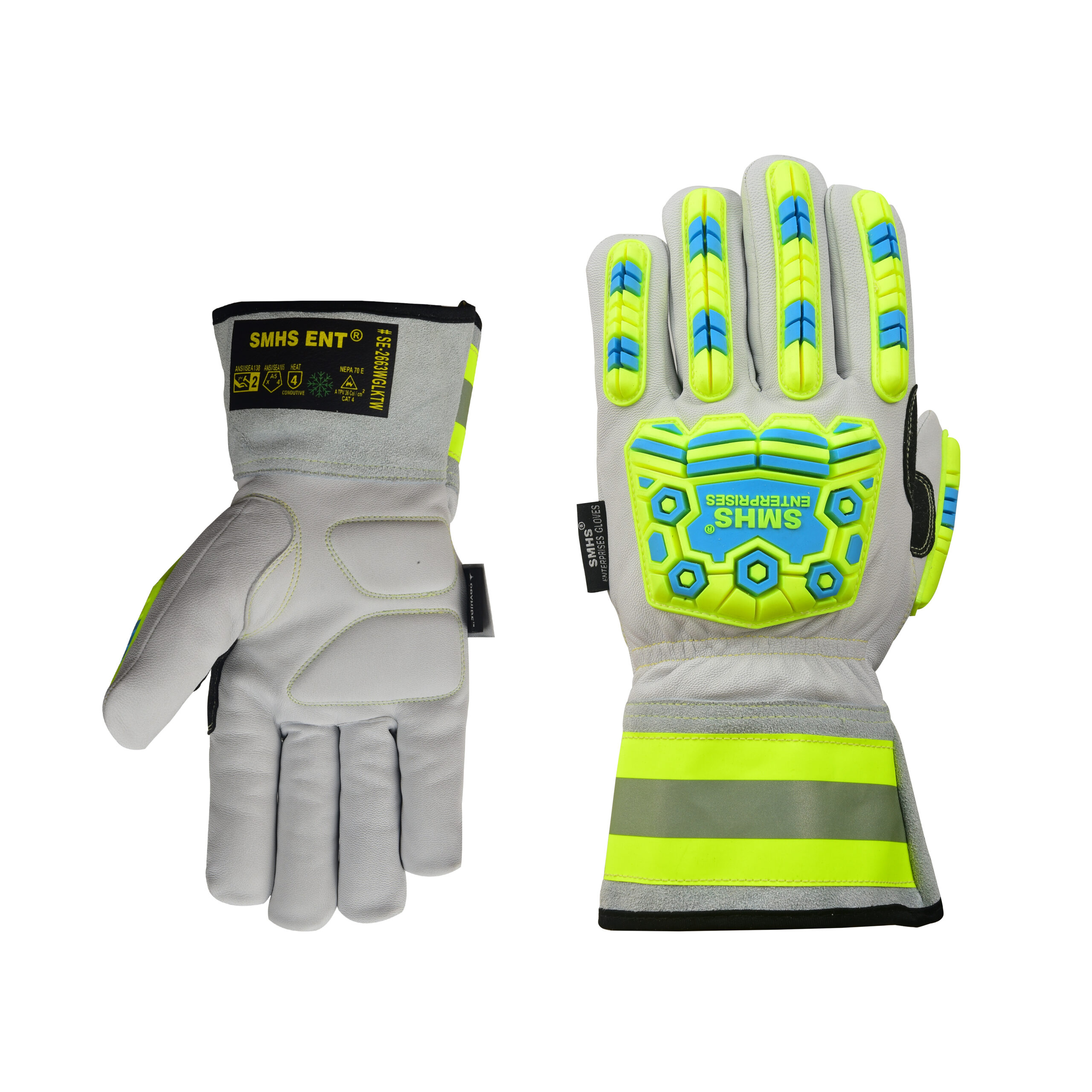 SMHS ENTERPRISES® ArcPro Water-Repellent Goatskin Cut & Impact Work Gloves