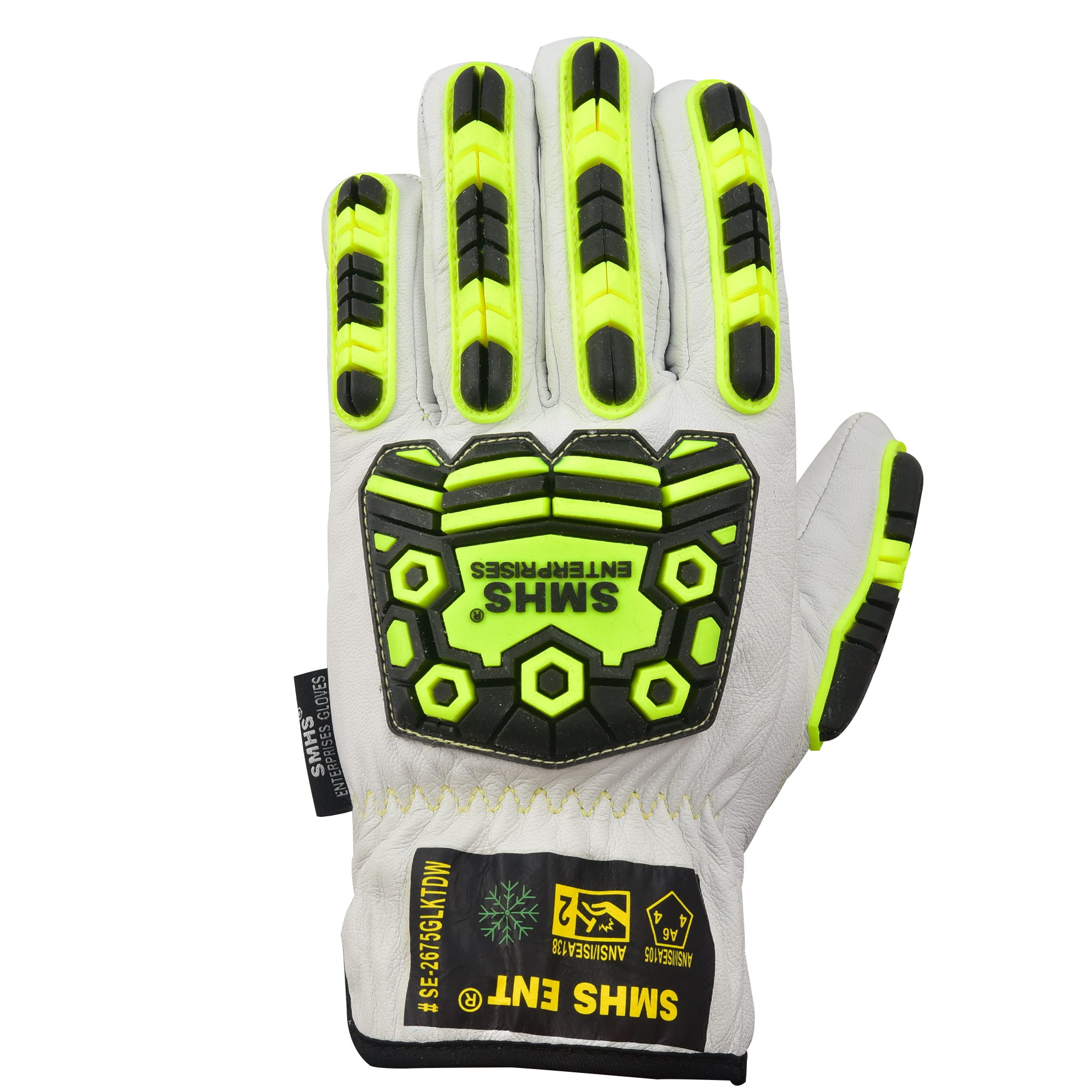 SMHS ENTERPRISES® IronClad™ DENYblock™ Lined Grain Goatskin Driver Gloves - Image 4