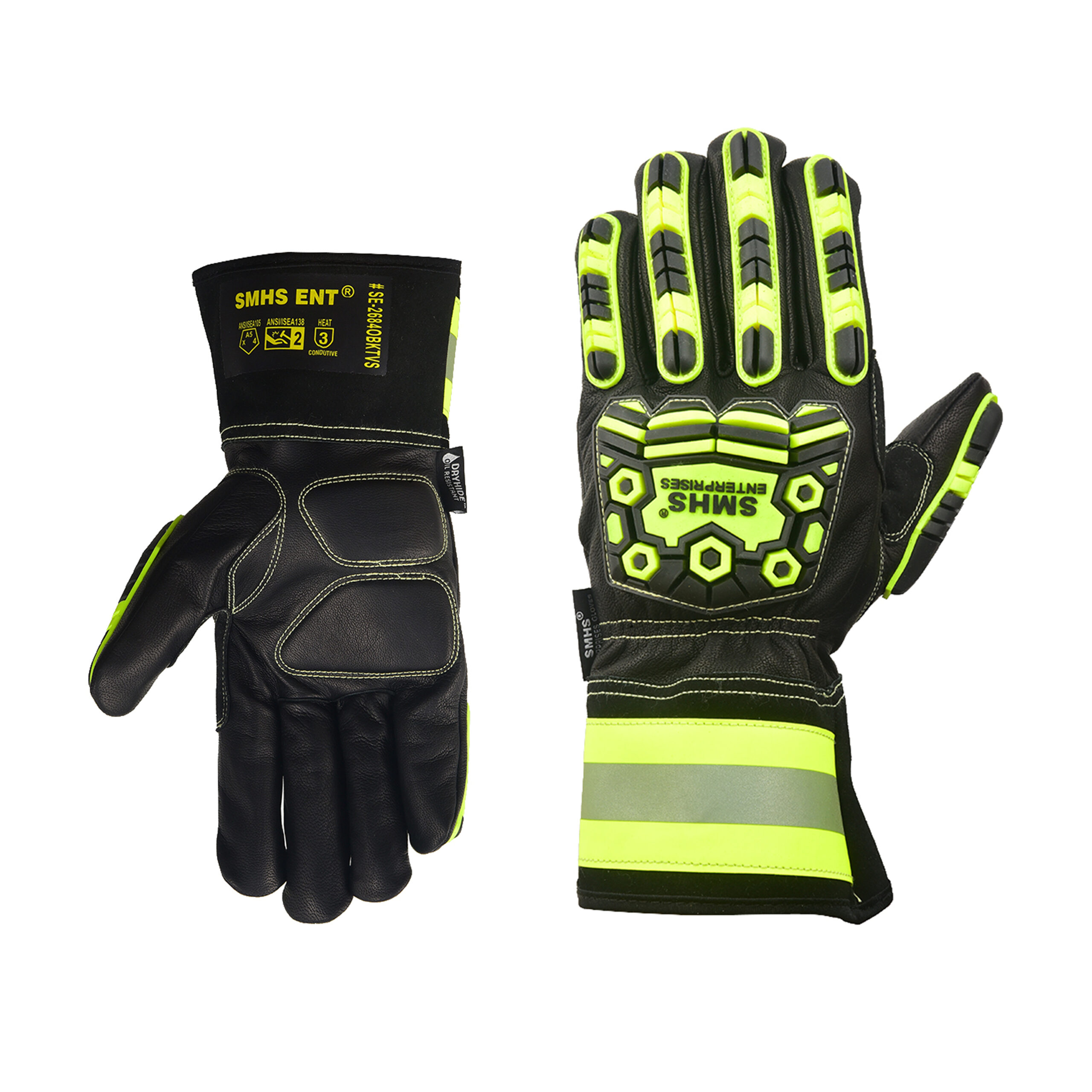 SMHS ENTERPRISES® TitanGuard™ Dryhide™ Cut Level 5 Kevlar® Lined Industrial Gloves
