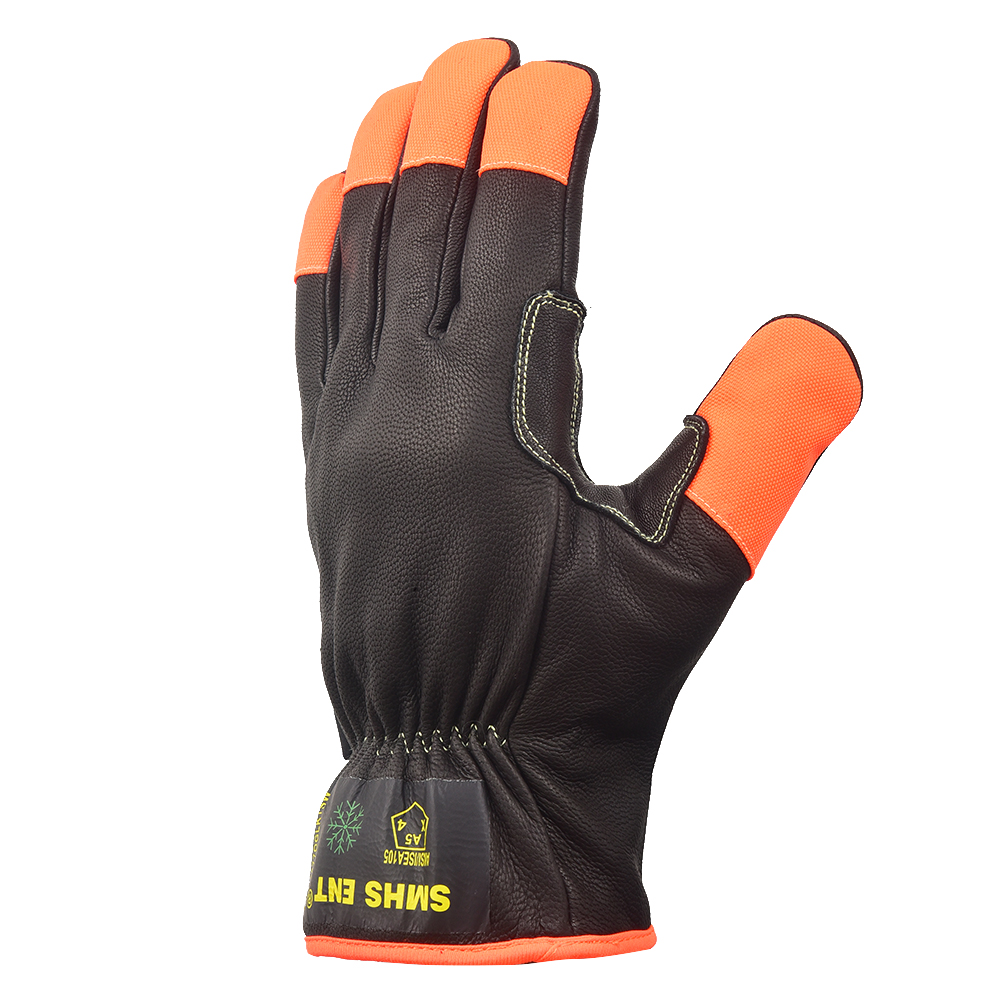SMHS ENTERPRISES® BlackGo™ Hi-Viz Oil & Water-Resistant Grain Goatskin Driver Gloves - Image 5