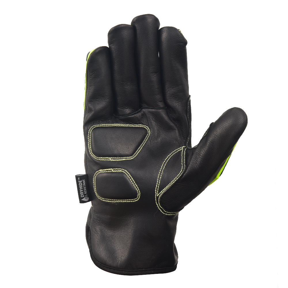 SMHS ENTERPRISES® IronGuard™ Black Grain Goatskin Driver Gloves - Image 5