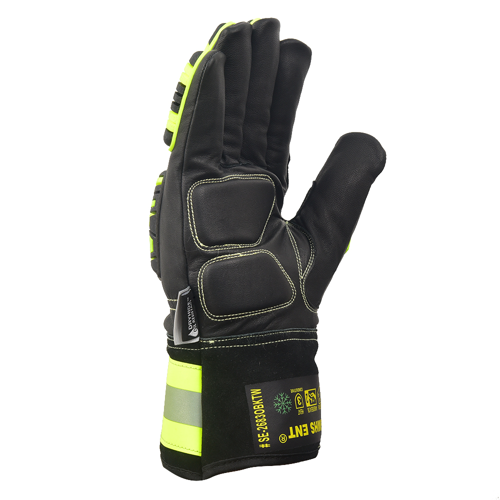 SMHS ENTERPRISES® IronGuard™ Oil & Impact Lined Grain Goatskin Gloves - Image 4
