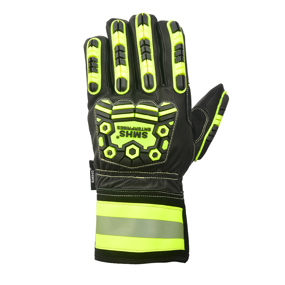SMHS ENTERPRISES® IronGuard™ Oil & Impact Lined Grain Goatskin Gloves - Image 3