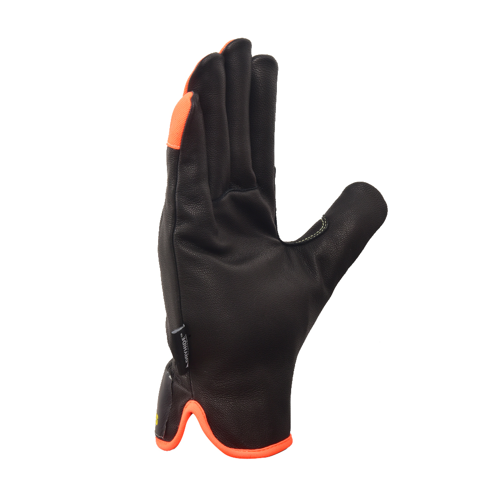SMHS ENTERPRISES® BlackGo™ Hi-Viz Oil & Water-Resistant Grain Goatskin Driver Gloves - Image 2