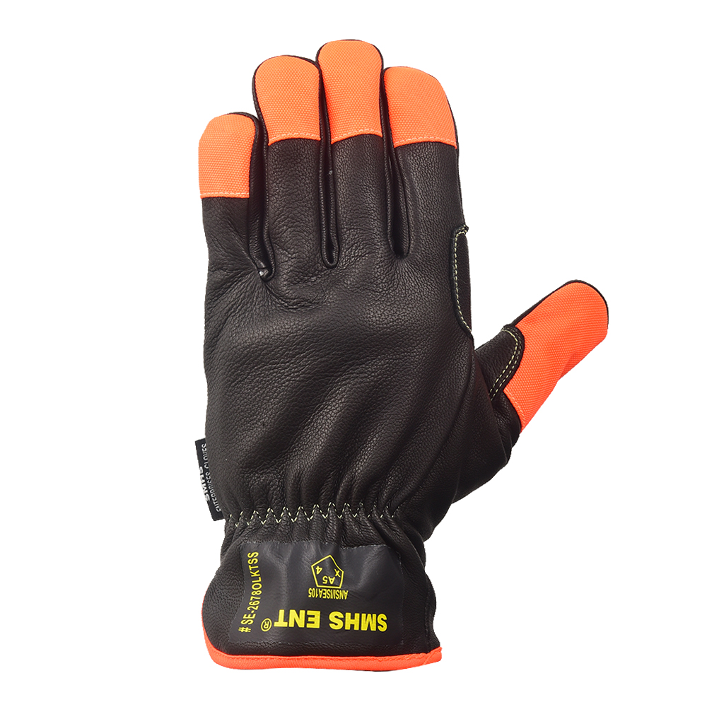 SMHS ENTERPRISES® BlackGo™ Hi-Viz Oil & Water-Resistant Grain Goatskin Driver Gloves - Image 3