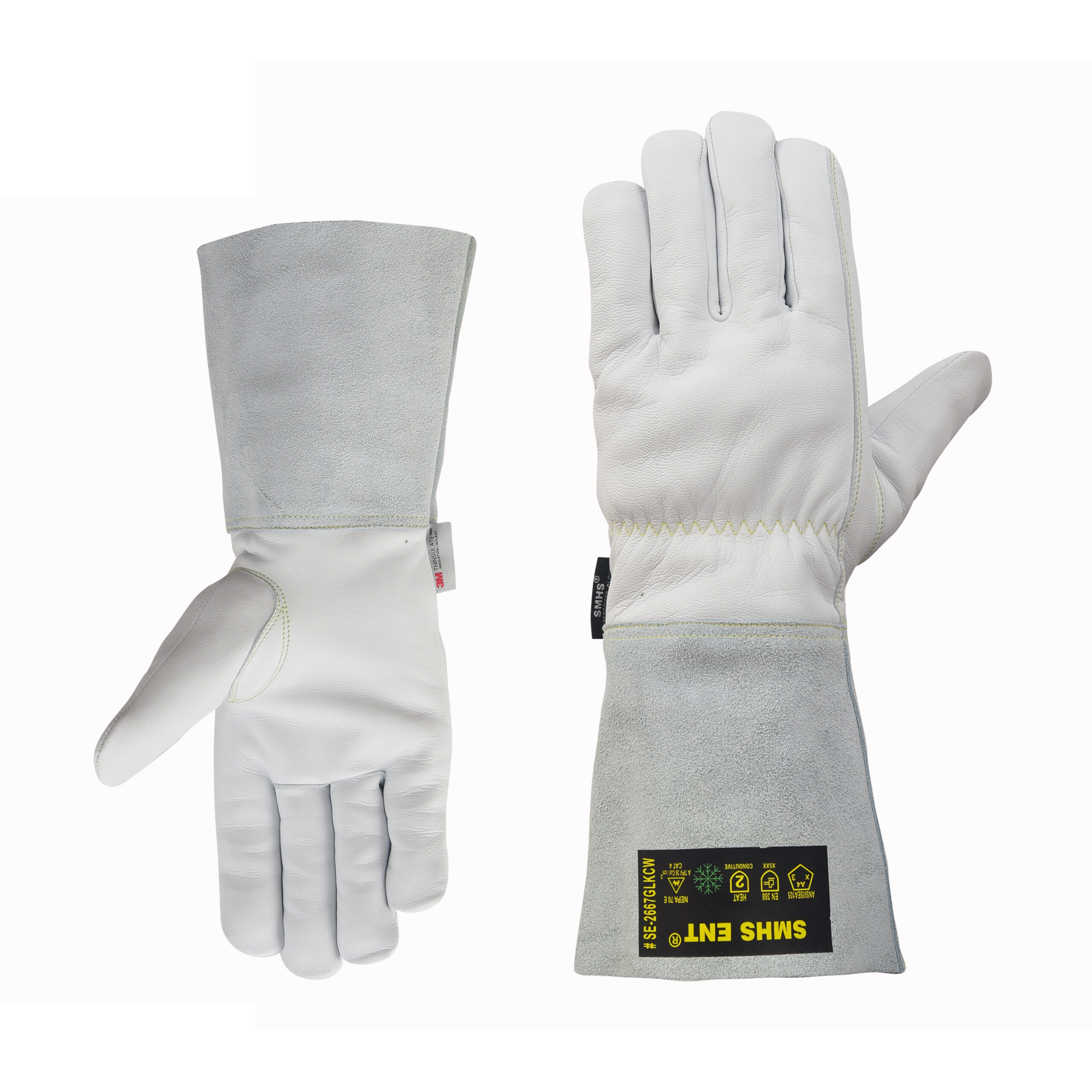 SMHS ENTERPRISES® IronClad™ Goatskin Cut Level 4 Insulated Work Gloves – 5" Gauntlet Cuff