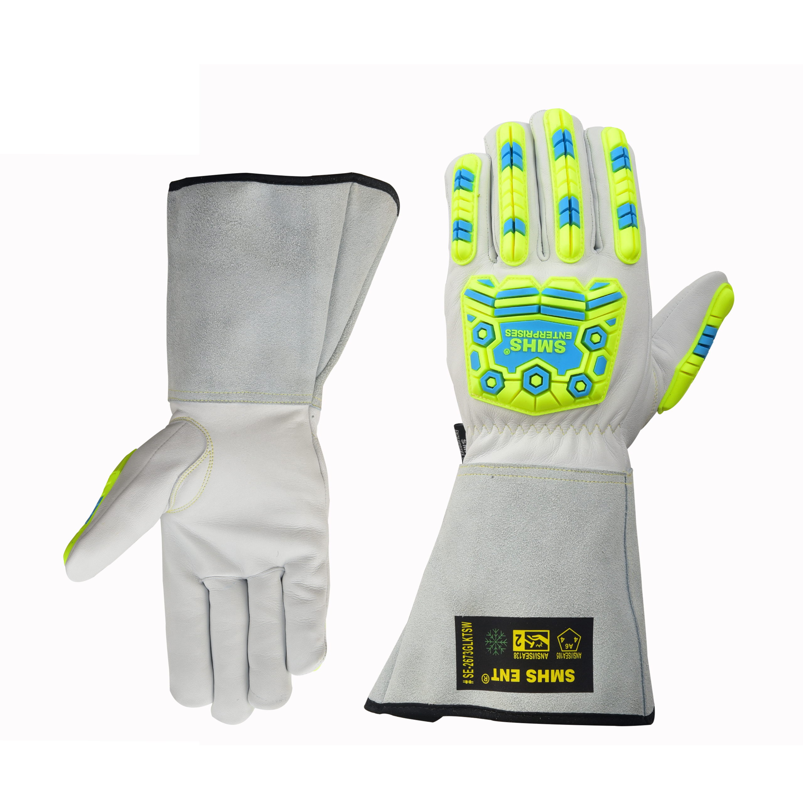 SMHS ENTERPRISES® IronClad™ Oil & Water-Resistant Grain Goatskin Gloves