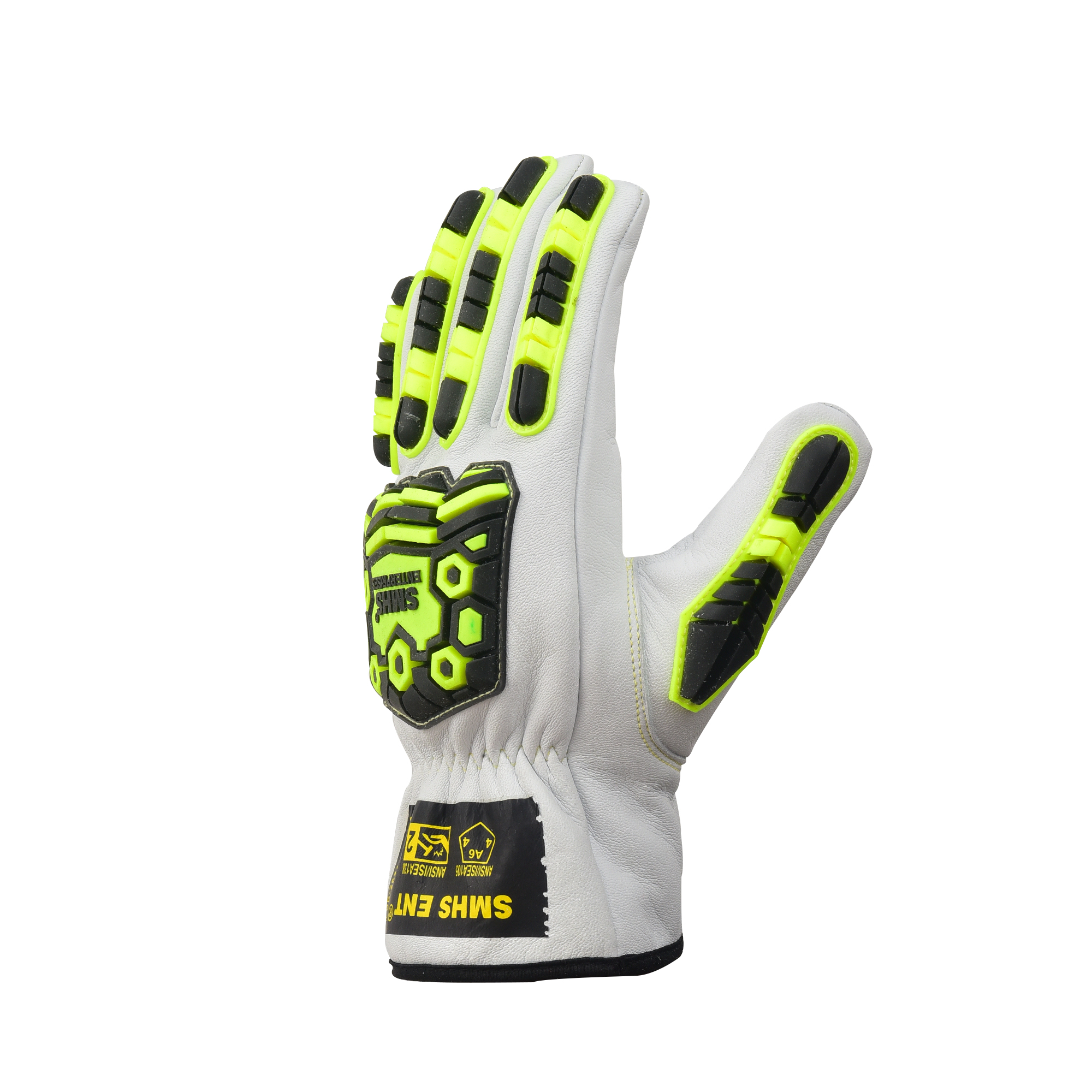 SMHS ENTERPRISES® IronClad™ DENYblock™ Lined Grain Goatskin Impact Driver Gloves - Image 3