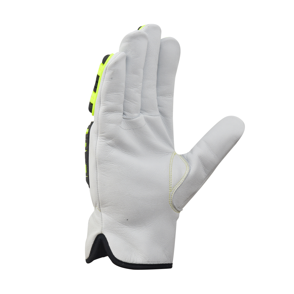 SMHS ENTERPRISES® IronClad™ DENYblock™ Lined Grain Goatskin Impact Driver Gloves - Image 5