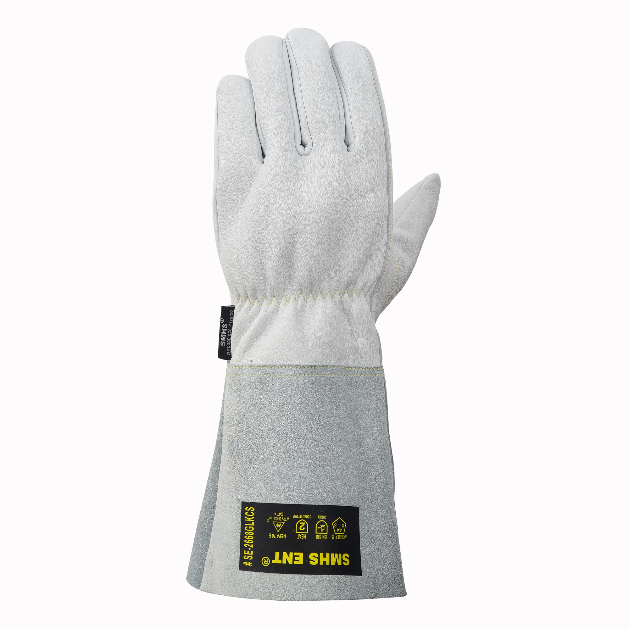 SMHS ENTERPRISES® IronClad™ Grain Goatskin Arc Flash & Cut Resistant Work Gloves - Image 3