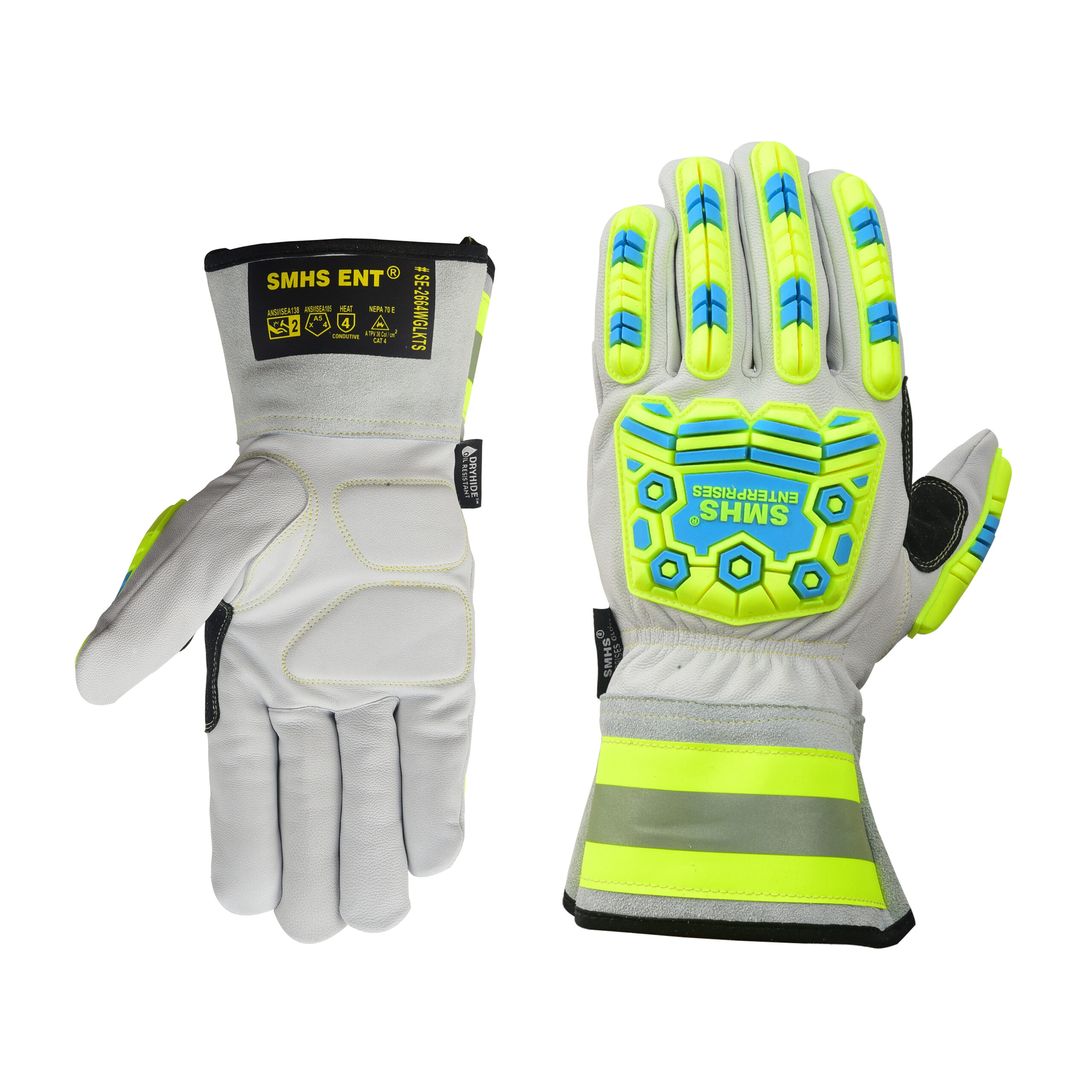 SMHS ENTERPRISES® ArcPro Cut & Impact Water-Repellent Goatskin Work Gloves
