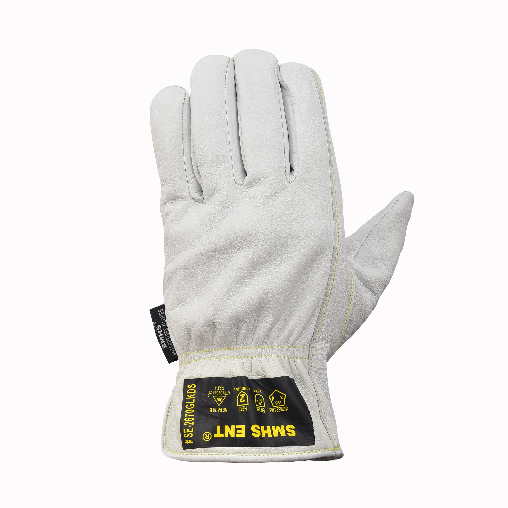 SMHS ENTERPRISES® IronClad™ Grain Goatskin Arc Flash & Cut Resistant Driver Gloves - Image 3
