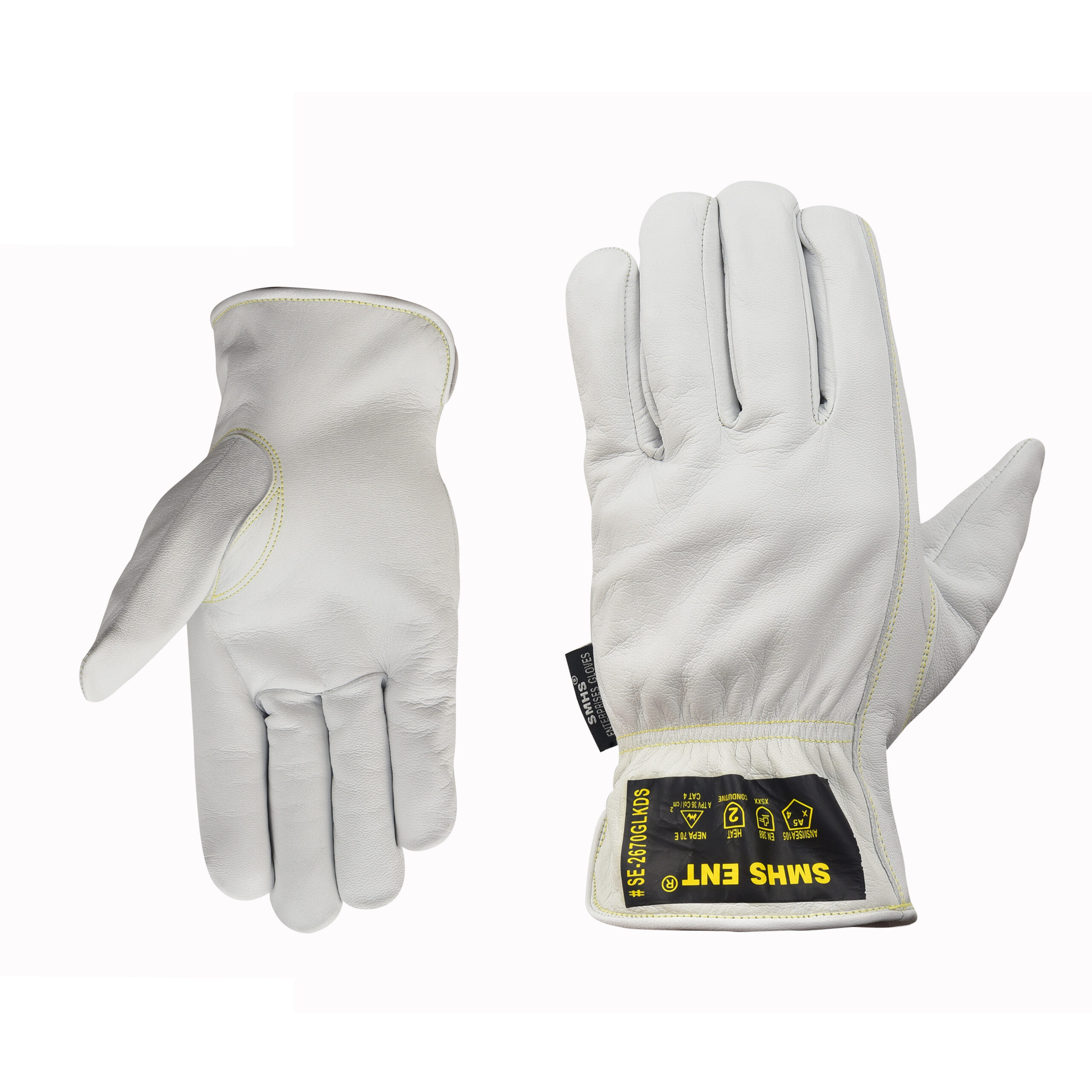 SMHS ENTERPRISES® IronClad™ Grain Goatskin Arc Flash & Cut Resistant Driver Gloves