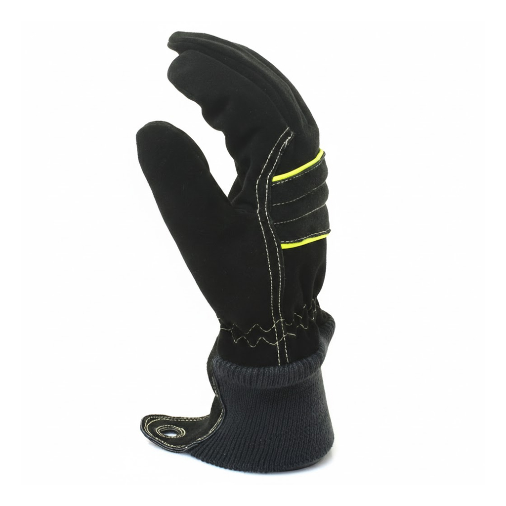 SMHS Enterprises® TitanFlame™ Firefighter FR Leather Gloves - Image 3